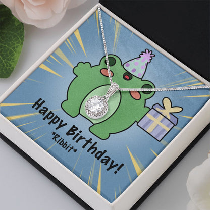 Happy Birthday Frog-Eternal Hope Necklace - StarShineBox -