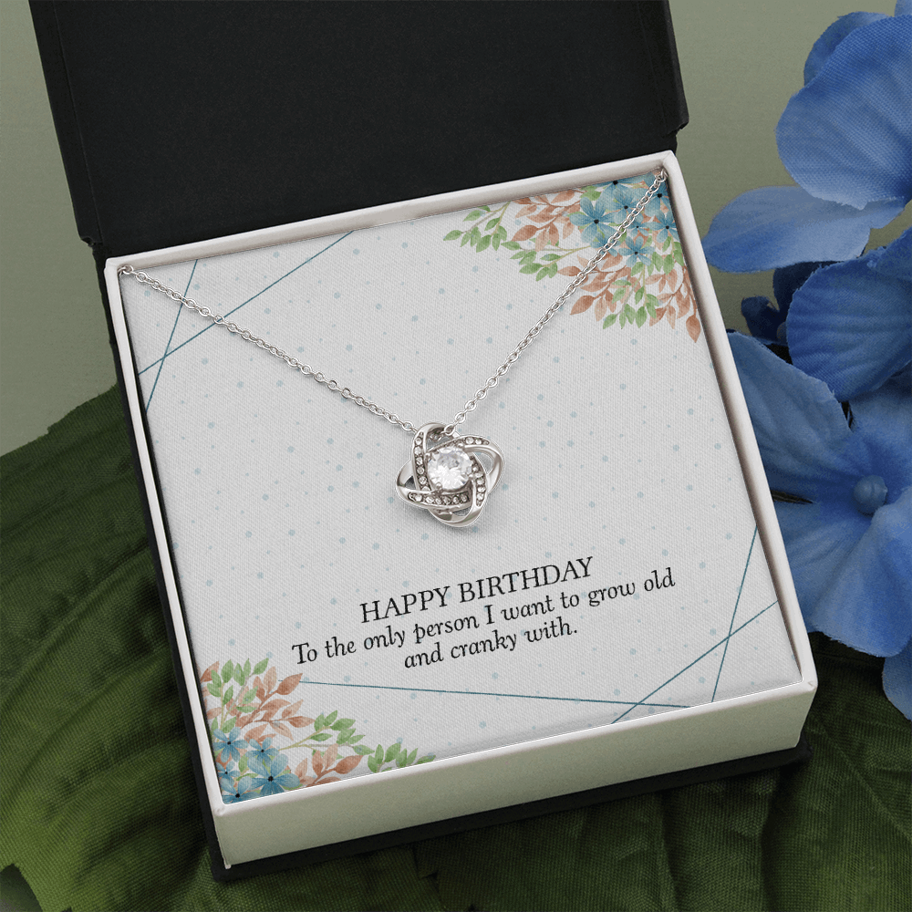 Happy birthday The Love Knot Necklace - StarShineBox -