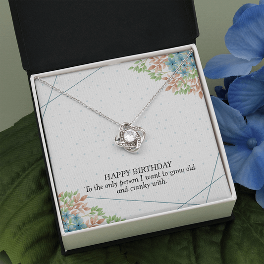 Happy birthday The Love Knot Necklace - StarShineBox -