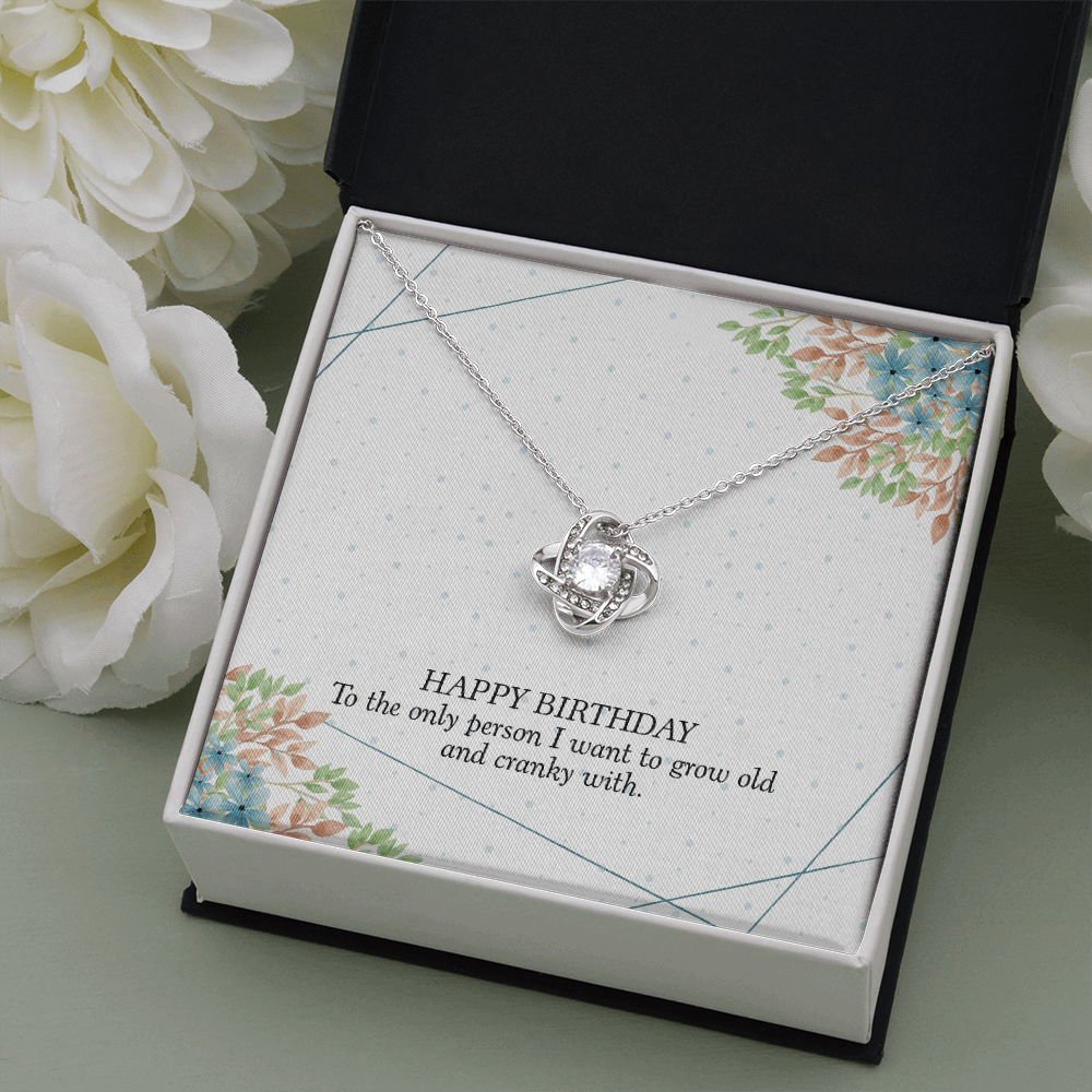 Happy birthday The Love Knot Necklace - StarShineBox -