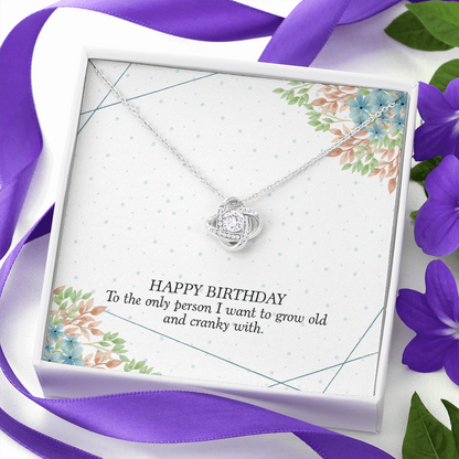 Happy birthday The Love Knot Necklace - StarShineBox -