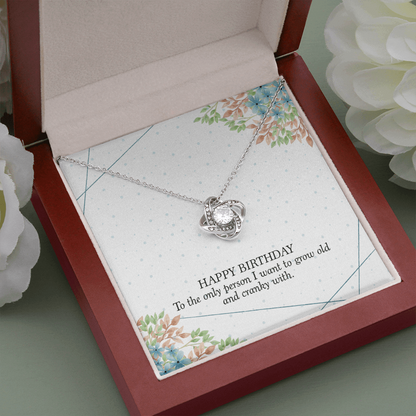 Happy birthday The Love Knot Necklace - StarShineBox -