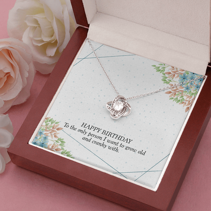 Happy birthday The Love Knot Necklace - StarShineBox -