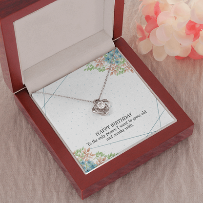 Happy birthday The Love Knot Necklace - StarShineBox -