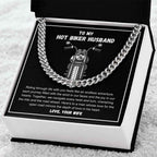 Hot Biker Husband - Riding through life with you feels like an endless adventure Cuban Link Chain