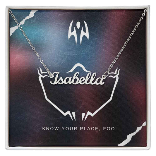 Know your place Personalized Name Necklace