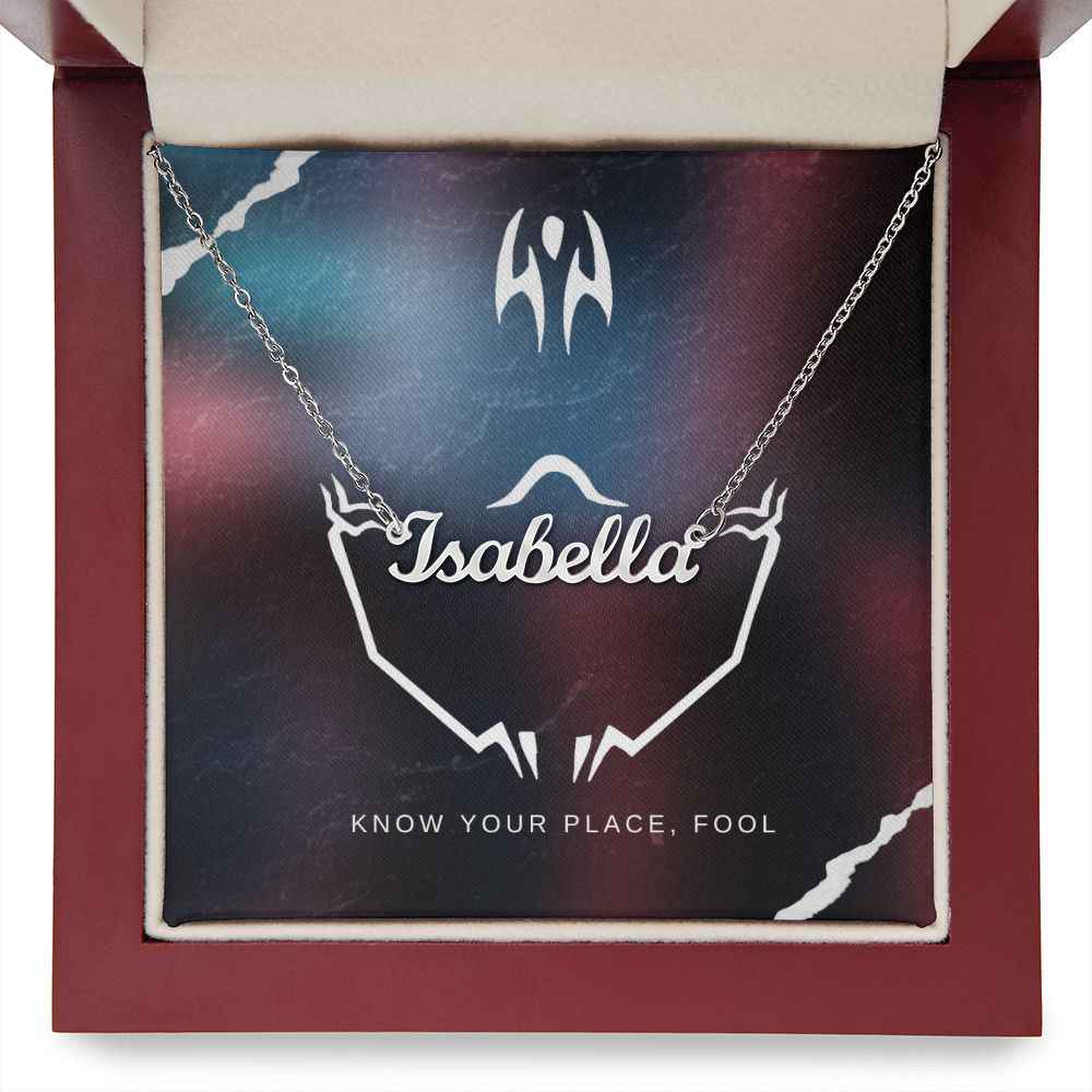 Know your place Personalized Name Necklace