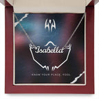 Know your place Personalized Name Necklace