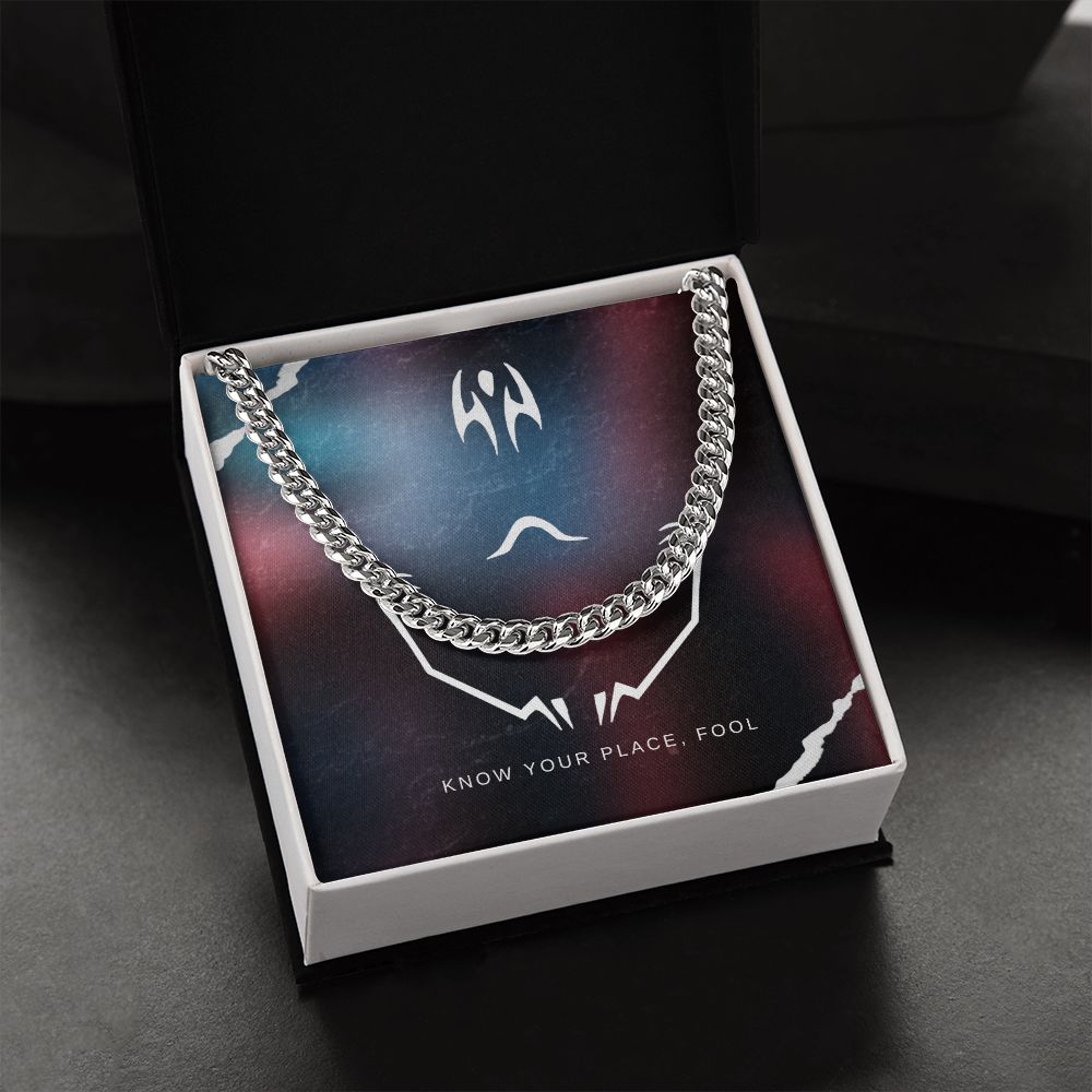 Know your place cuban link chain - StarShineBox -