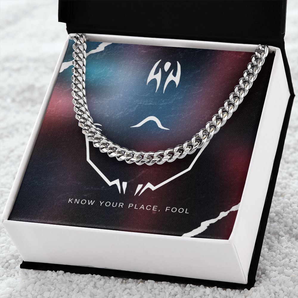 Know your place cuban link chain - StarShineBox -