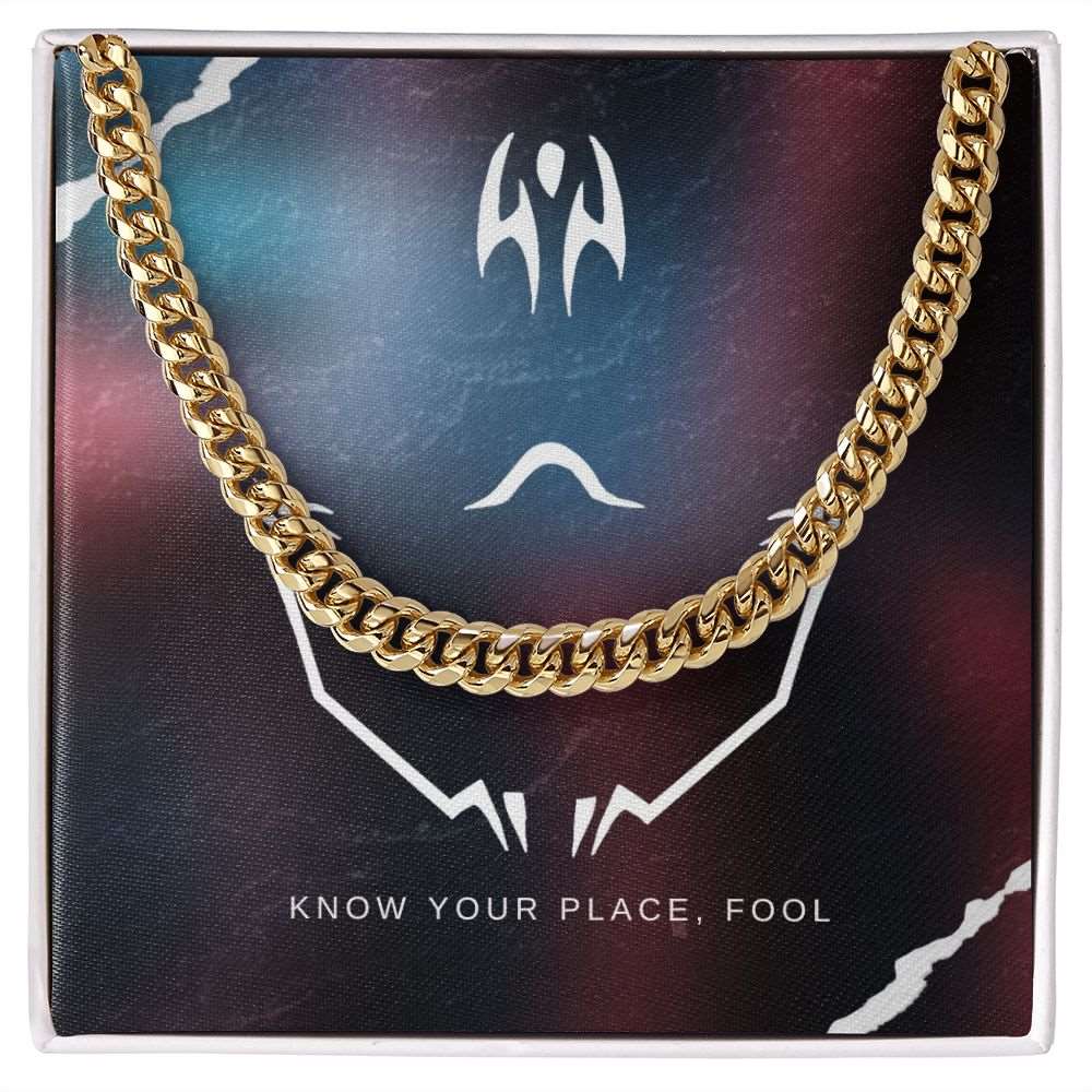 Know your place cuban link chain - StarShineBox -