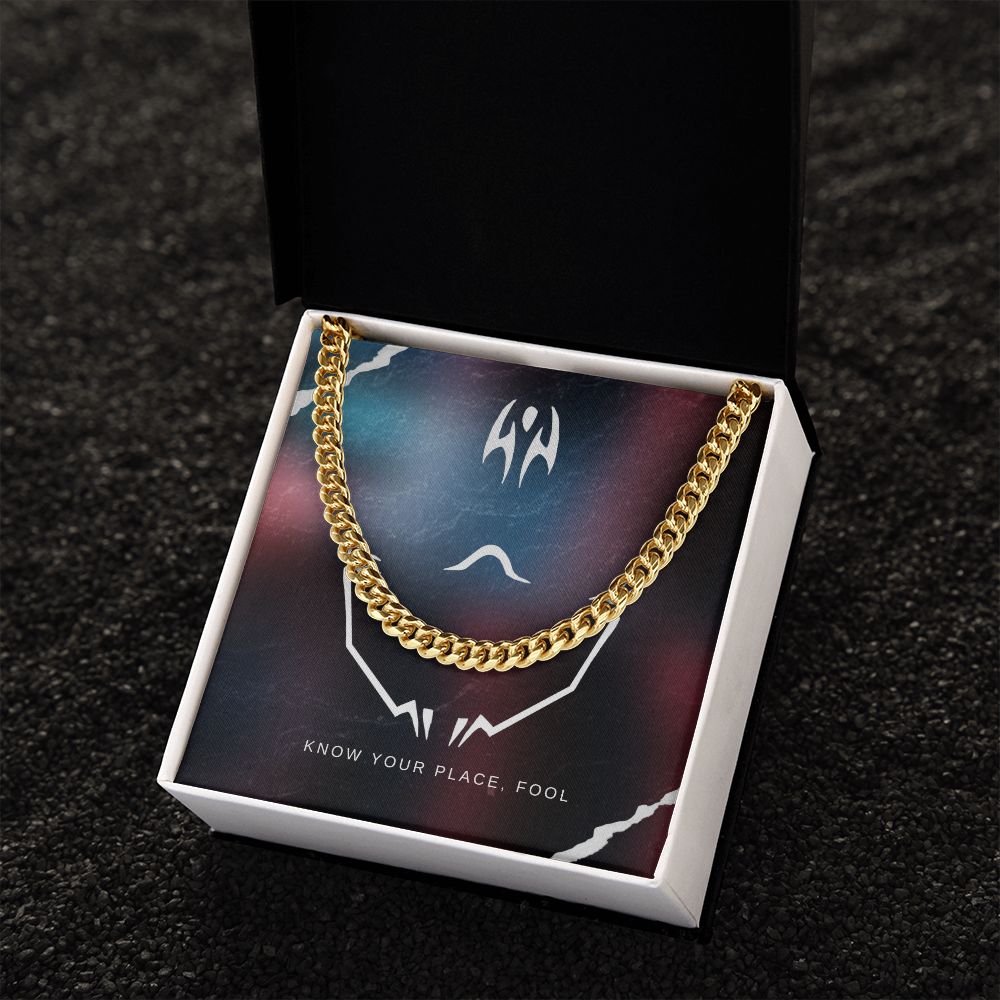 Know your place cuban link chain - StarShineBox -