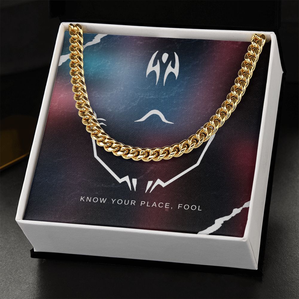 Know your place cuban link chain - StarShineBox -