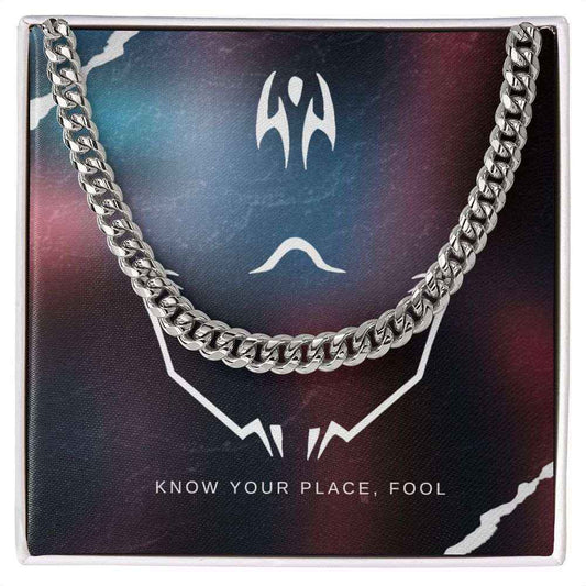 Know your place cuban link chain