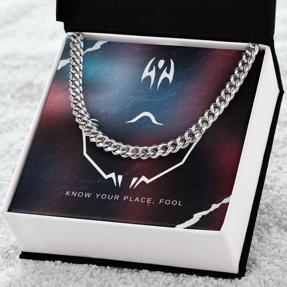 Know your place cuban link chain