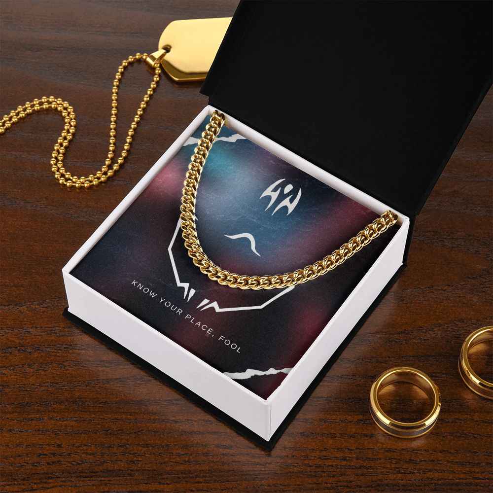 Know your place cuban link chain