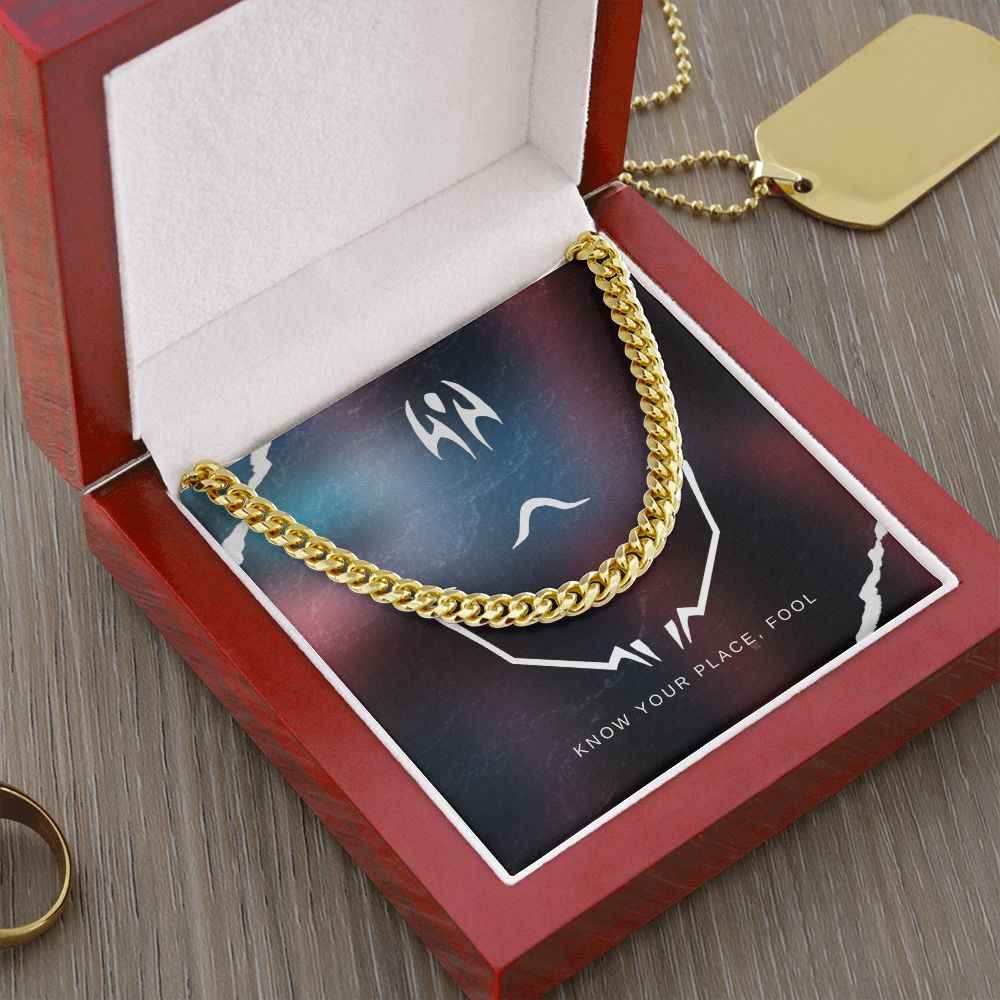 Know your place cuban link chain