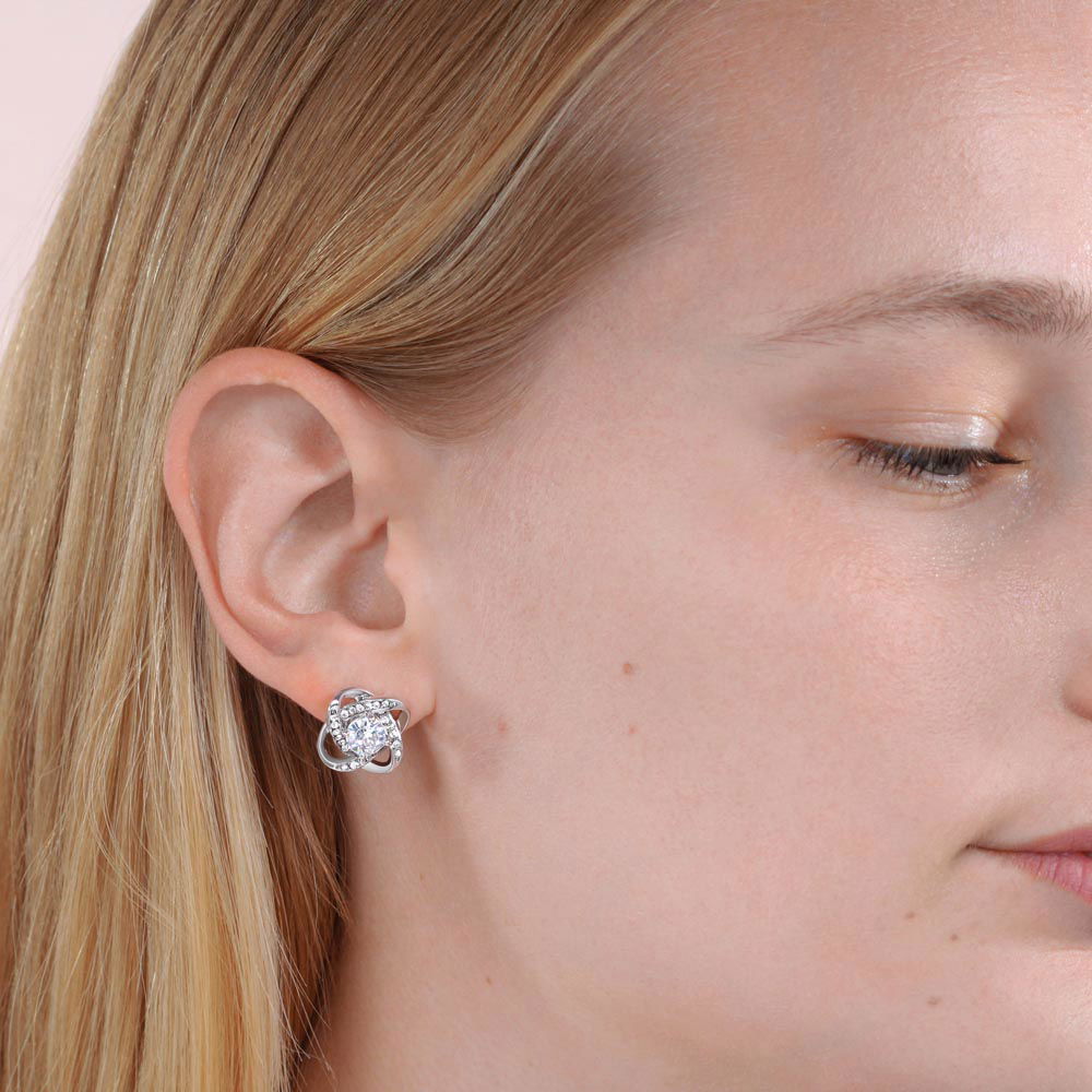 Love Knot Stud Earrings - Starshine Box 