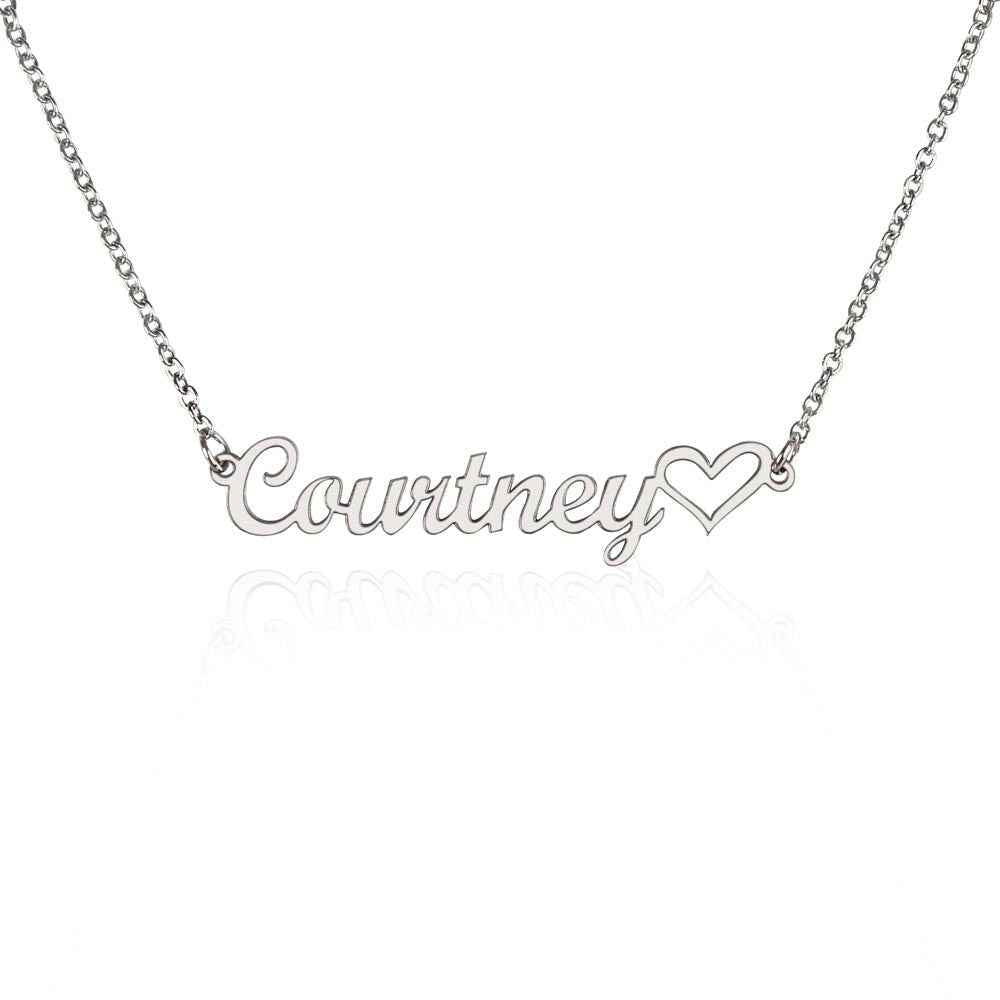 Name Heart Necklace