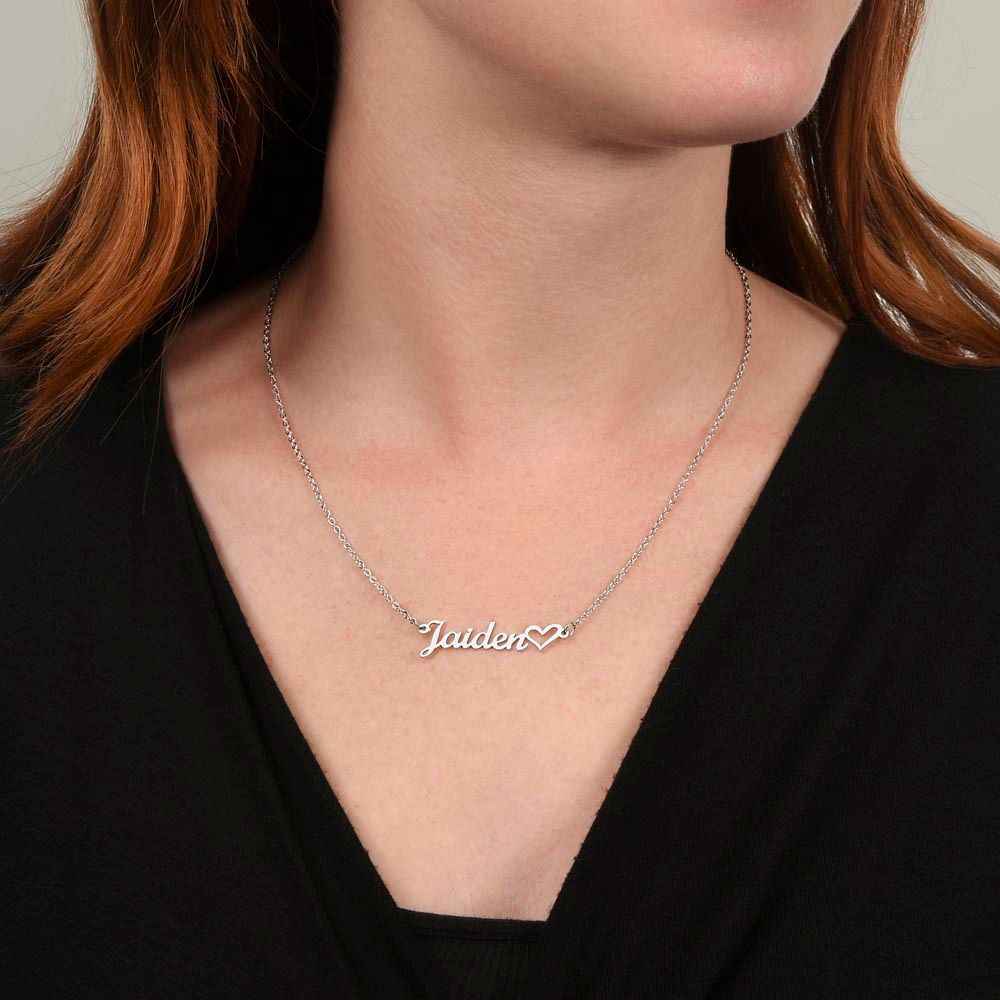 Name Heart Necklace
