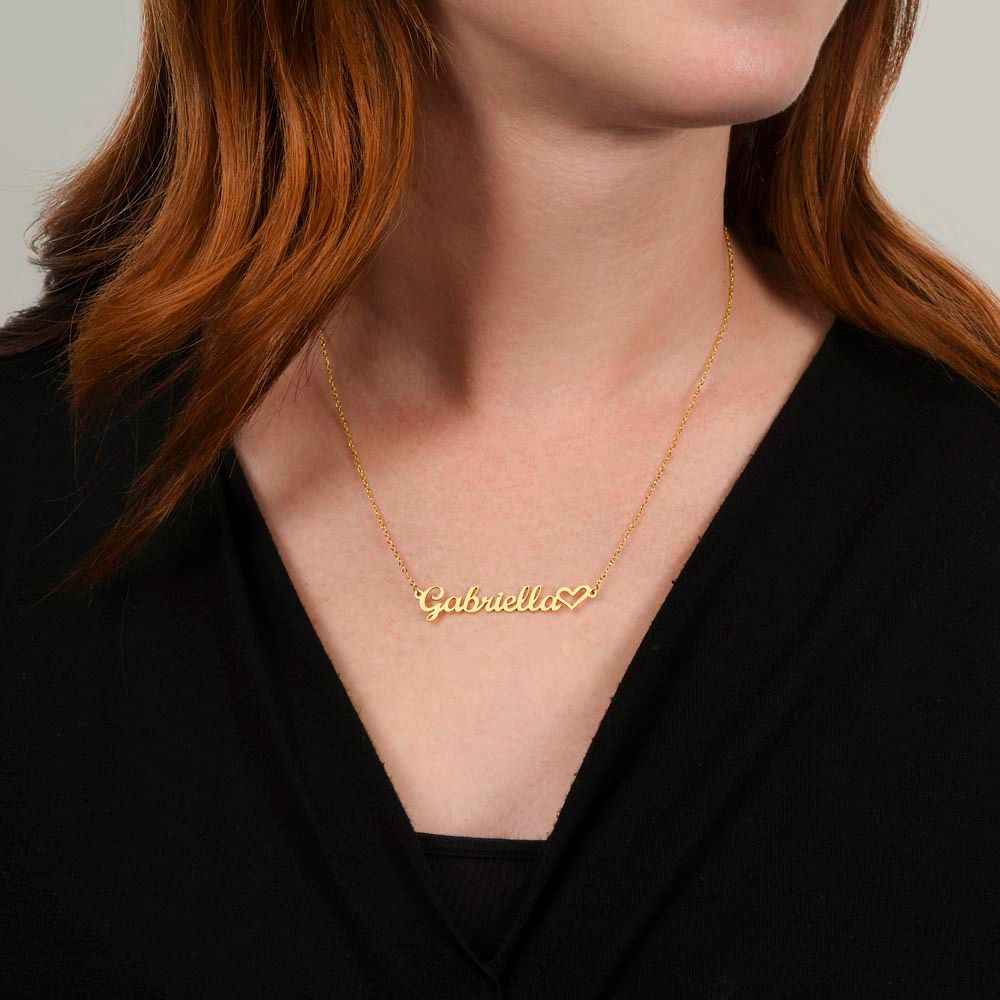 Name Heart Necklace