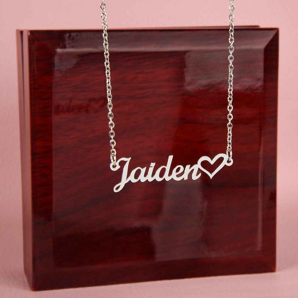 Name Heart Necklace