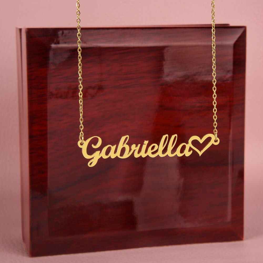 Name Heart Necklace
