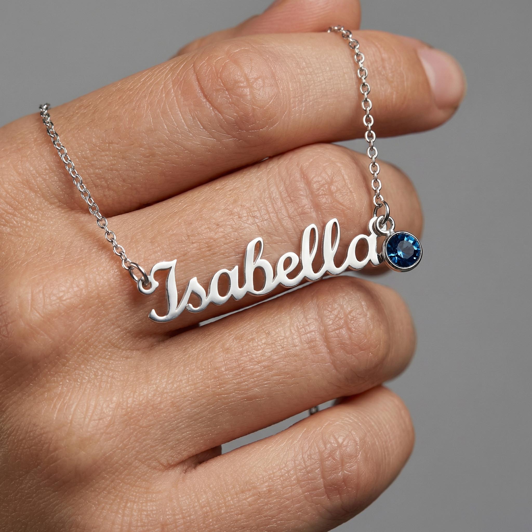To My Loving Mom - You Are My First Safe Place Birthstone Name Necklace