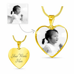 Personalized Heart Photo Necklace - Starshine Box 