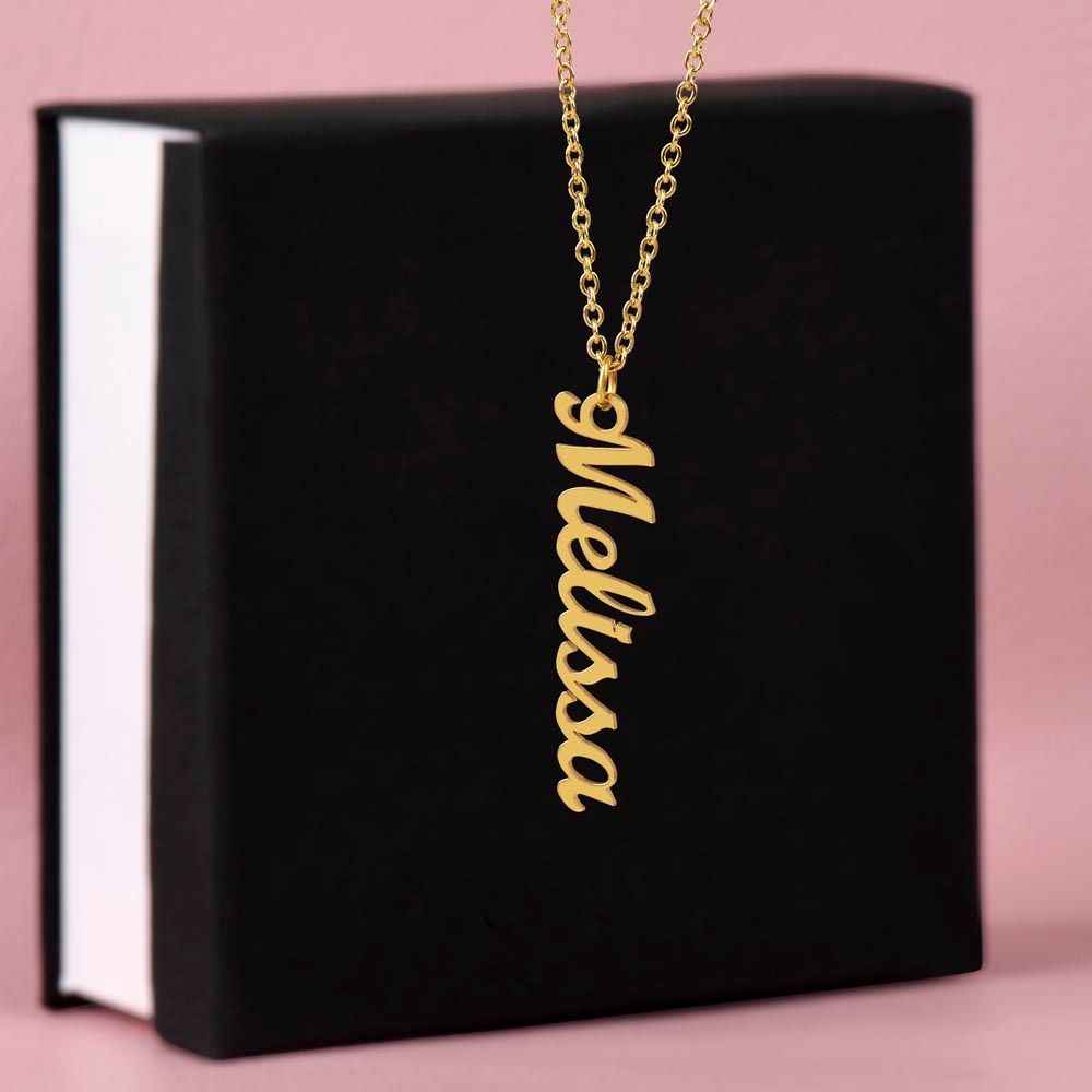 Personalized Vertical Name Necklace