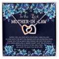 To Mother In Law- When I feel in love with your son Interlocking Hearts Necklace