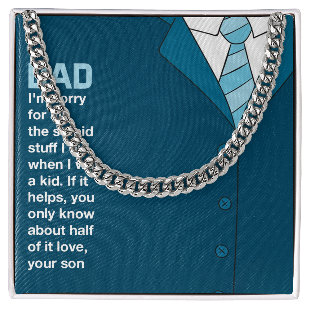 To MyDad- you only know about half of it love Cubin Link Chain - StarShineBox -