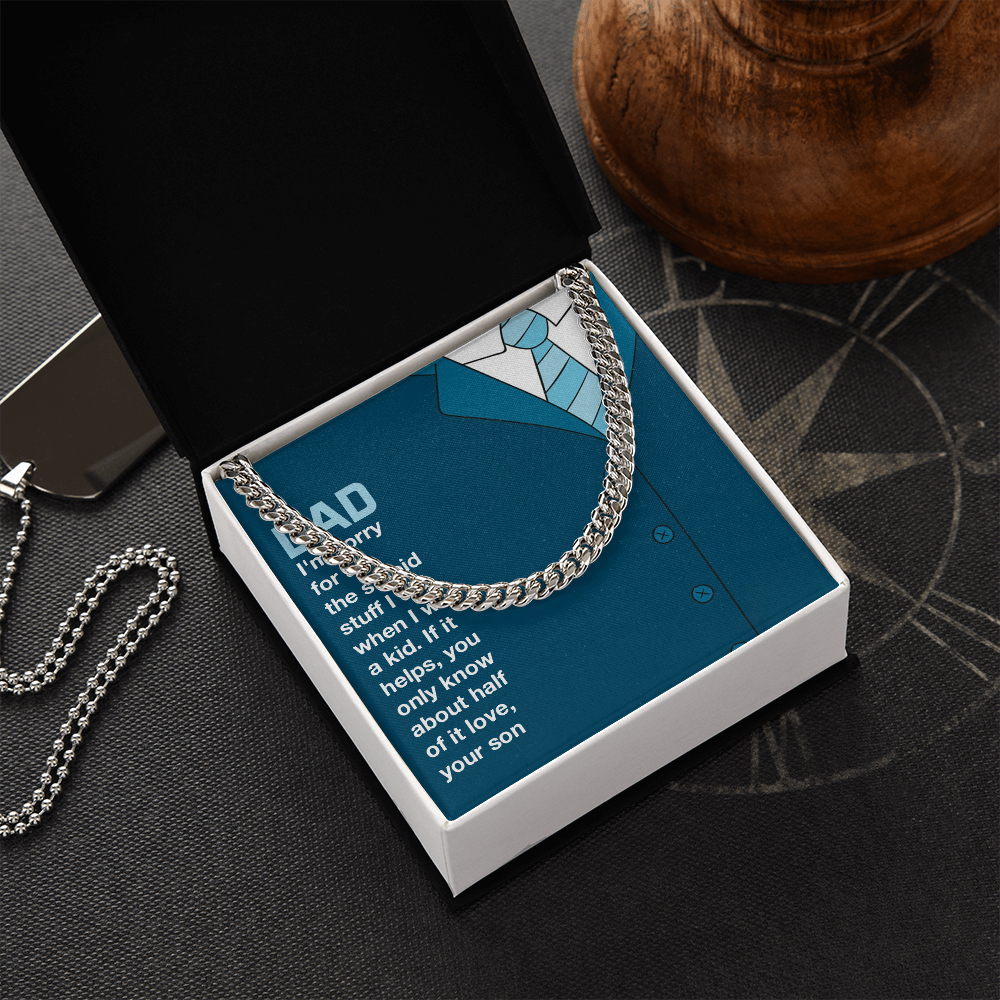 To MyDad- you only know about half of it love Cubin Link Chain - StarShineBox -
