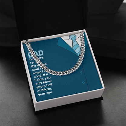 To MyDad- you only know about half of it love Cubin Link Chain - StarShineBox -