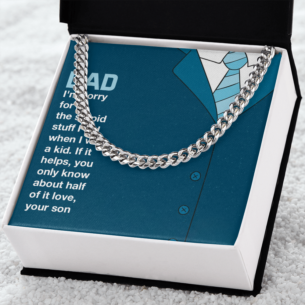 To MyDad- you only know about half of it love Cubin Link Chain - StarShineBox -