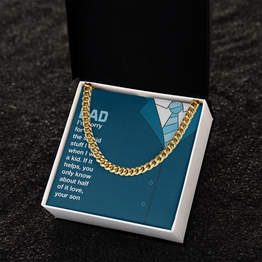 To MyDad- you only know about half of it love Cubin Link Chain - StarShineBox -