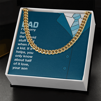 To MyDad- you only know about half of it love Cubin Link Chain - StarShineBox -