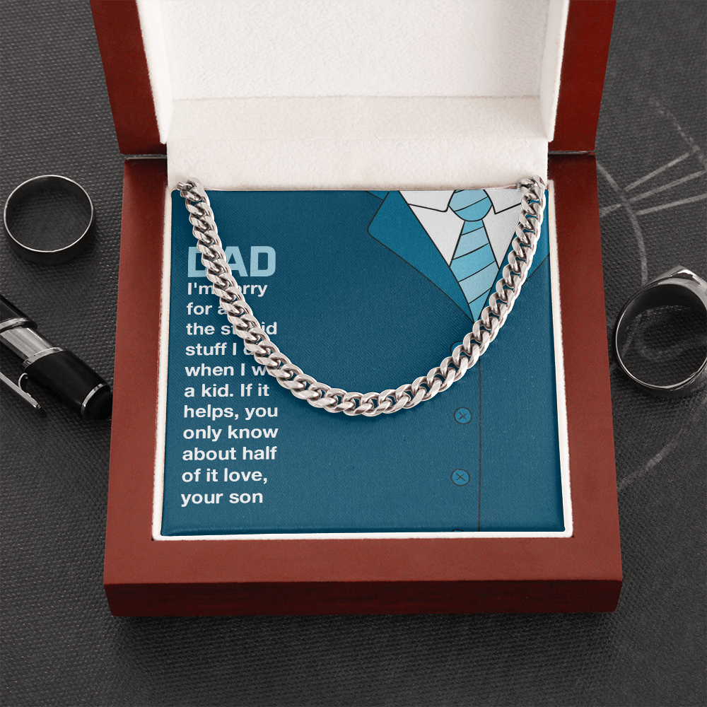 To MyDad- you only know about half of it love Cubin Link Chain - StarShineBox -