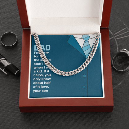 To MyDad- you only know about half of it love Cubin Link Chain - StarShineBox -