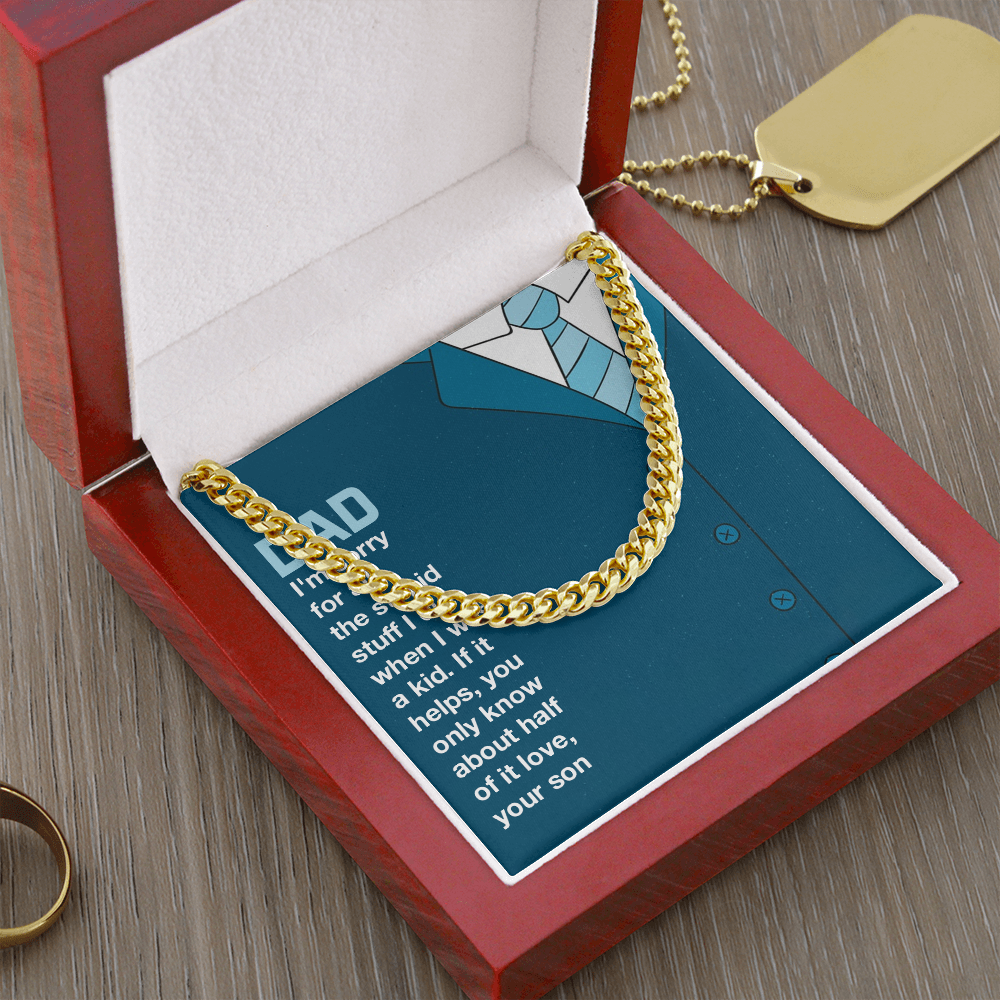 To MyDad- you only know about half of it love Cubin Link Chain - StarShineBox -