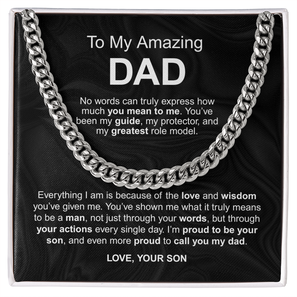 To My Amazing Dad - No words can truly express how much you mean to me love your son - Starshine Box 