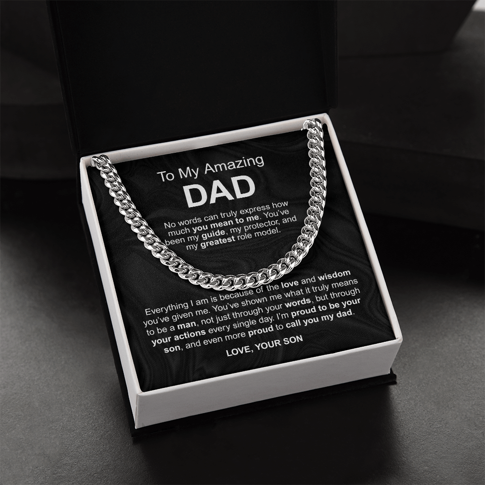 To My Amazing Dad - No words can truly express how much you mean to me love your son - Starshine Box 