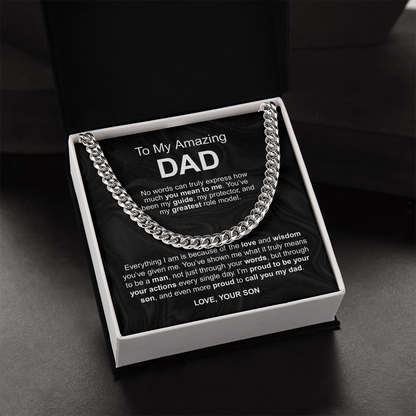 To My Amazing Dad - No words can truly express how much you mean to me love your son - Starshine Box 