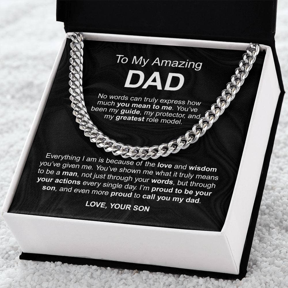 To My Amazing Dad - No words can truly express how much you mean to me love your son - Starshine Box 
