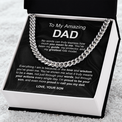 To My Amazing Dad - No words can truly express how much you mean to me love your son - Starshine Box 