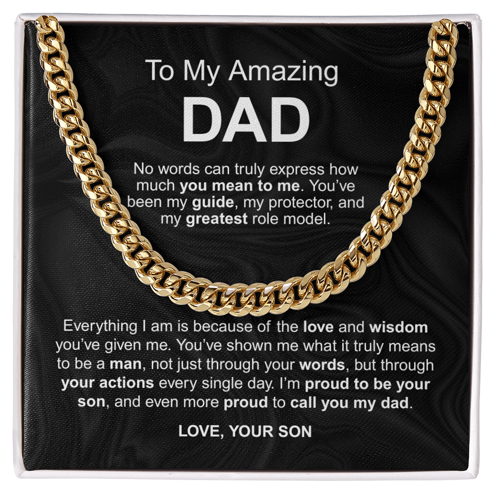 To My Amazing Dad - No words can truly express how much you mean to me love your son - Starshine Box 