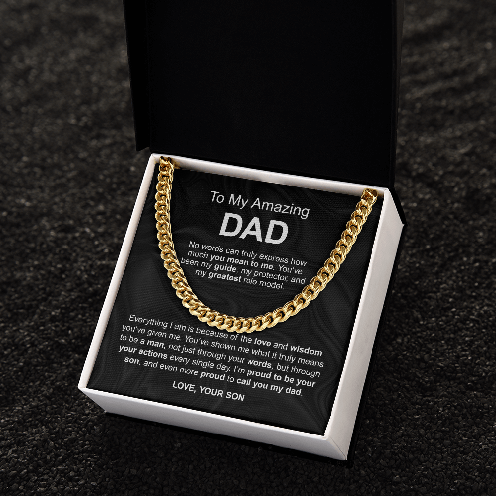 To My Amazing Dad - No words can truly express how much you mean to me love your son - Starshine Box 