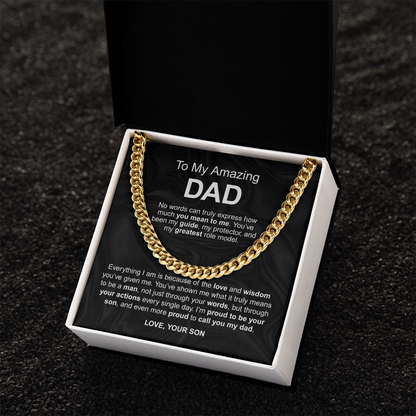 To My Amazing Dad - No words can truly express how much you mean to me love your son - Starshine Box 