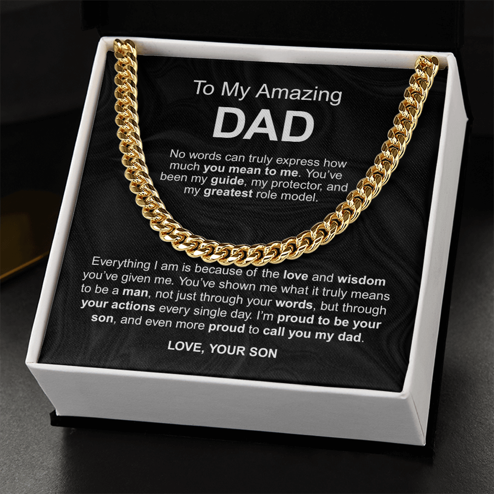 To My Amazing Dad - No words can truly express how much you mean to me love your son - Starshine Box 
