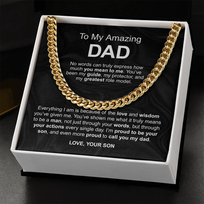 To My Amazing Dad - No words can truly express how much you mean to me love your son - Starshine Box 